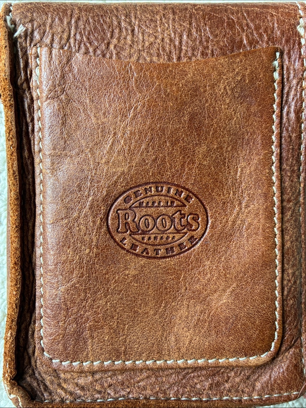 Roots Genuine Brown Tribe Leather Small Crossbody Bag Purse Made in Canada 🇨🇦 - Picture 5 of 9